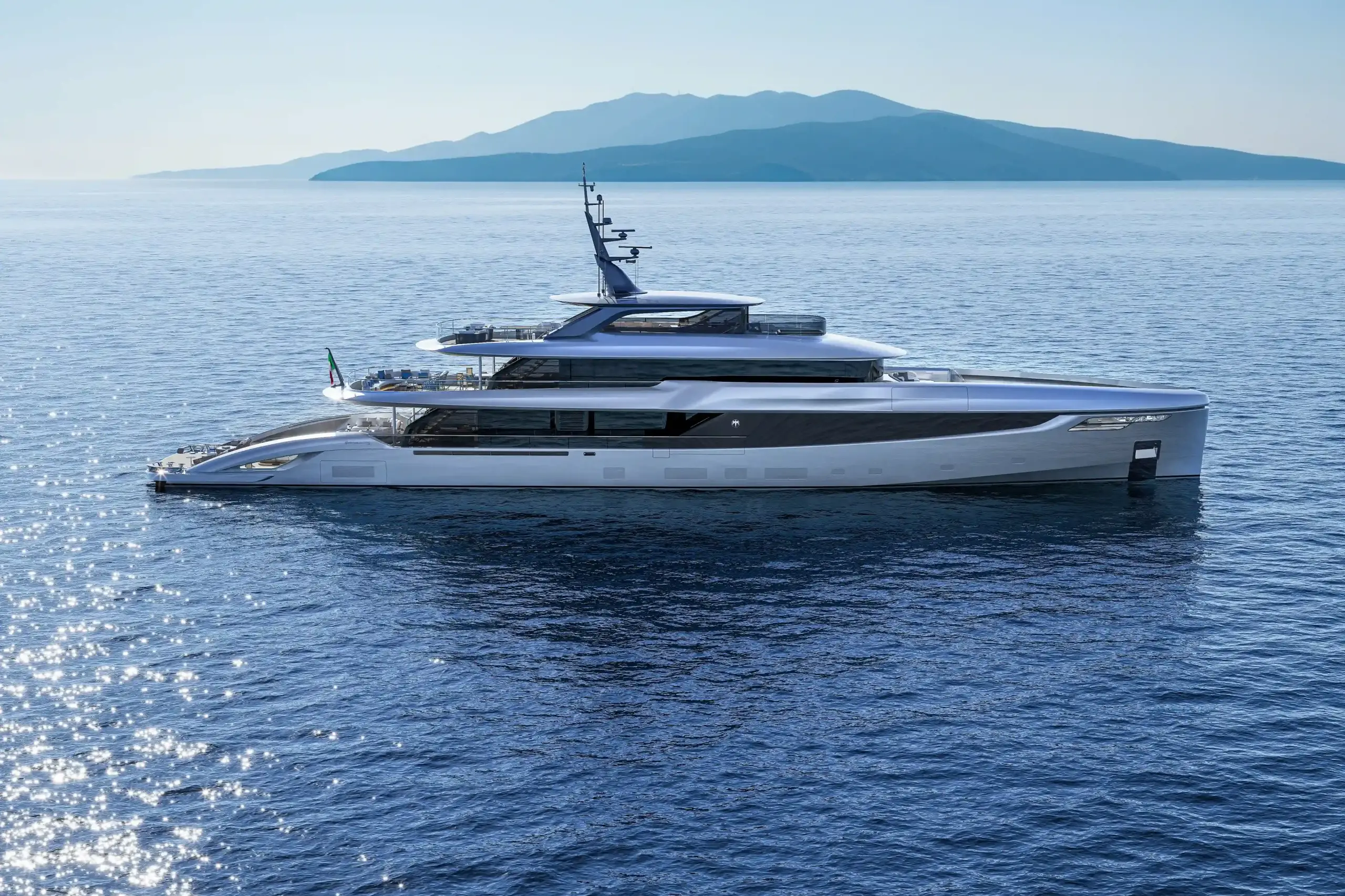 Baglietto Project 53 cinematic yacht animation by Meta Design Studio