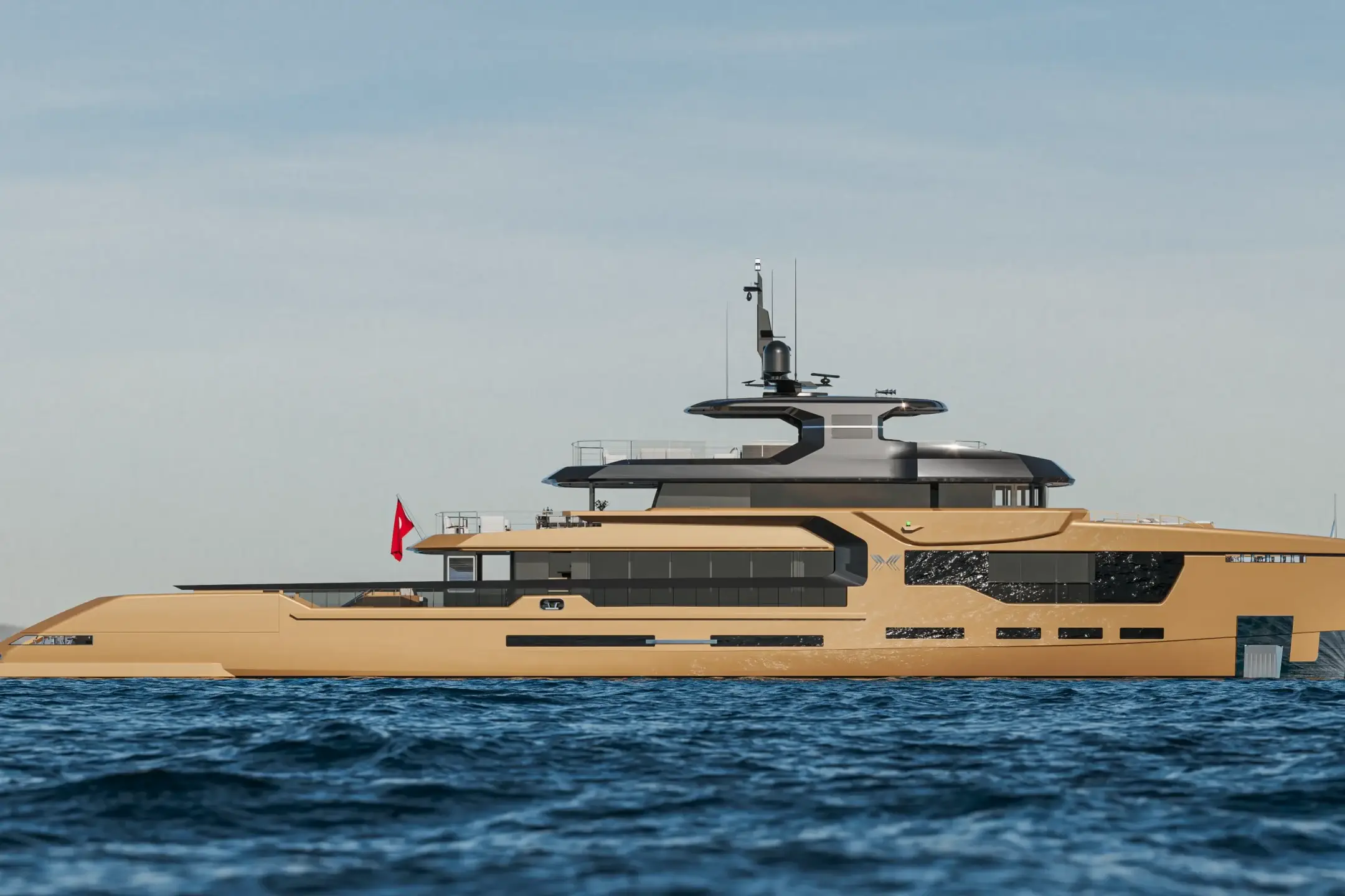 RMK Petra exterior yacht rendering