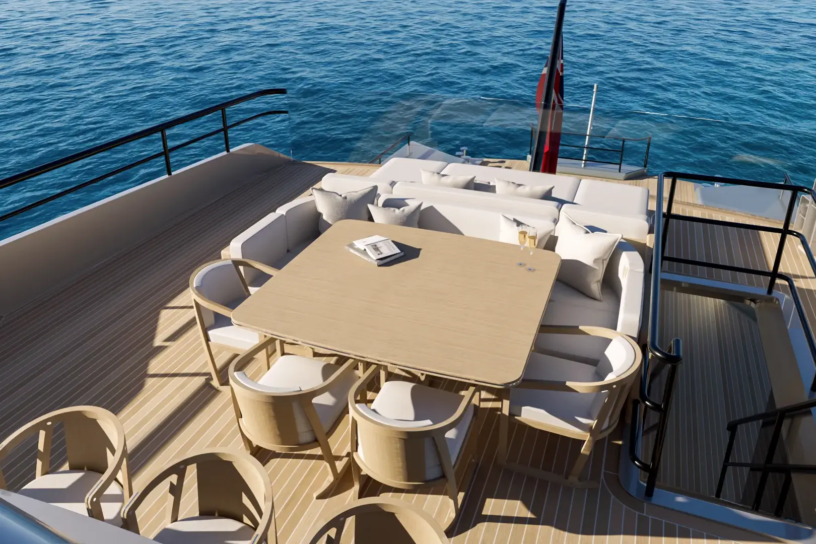 High-end superyacht visualization by Meta Design Studio
