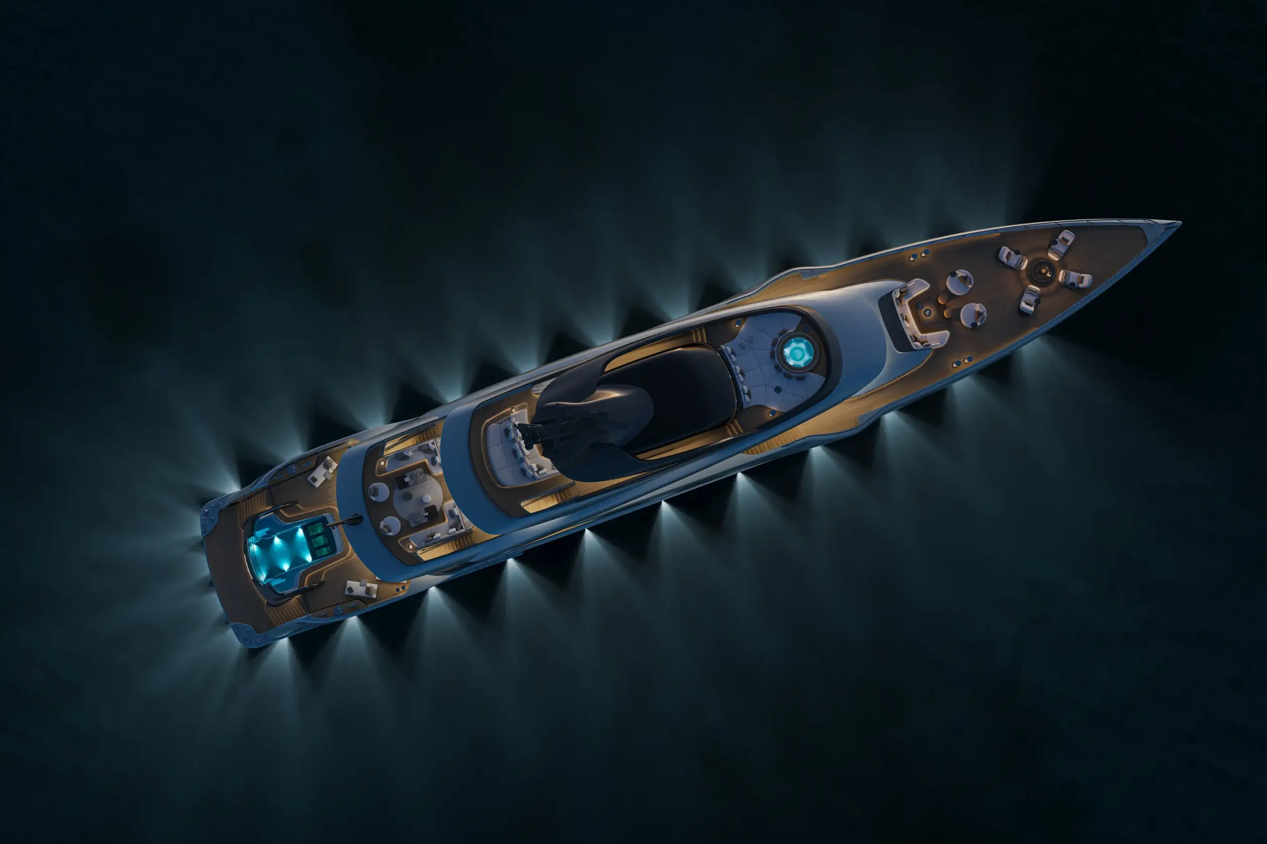 Luxury exterior visualization of the ISA GT66 by Meta Design Studio