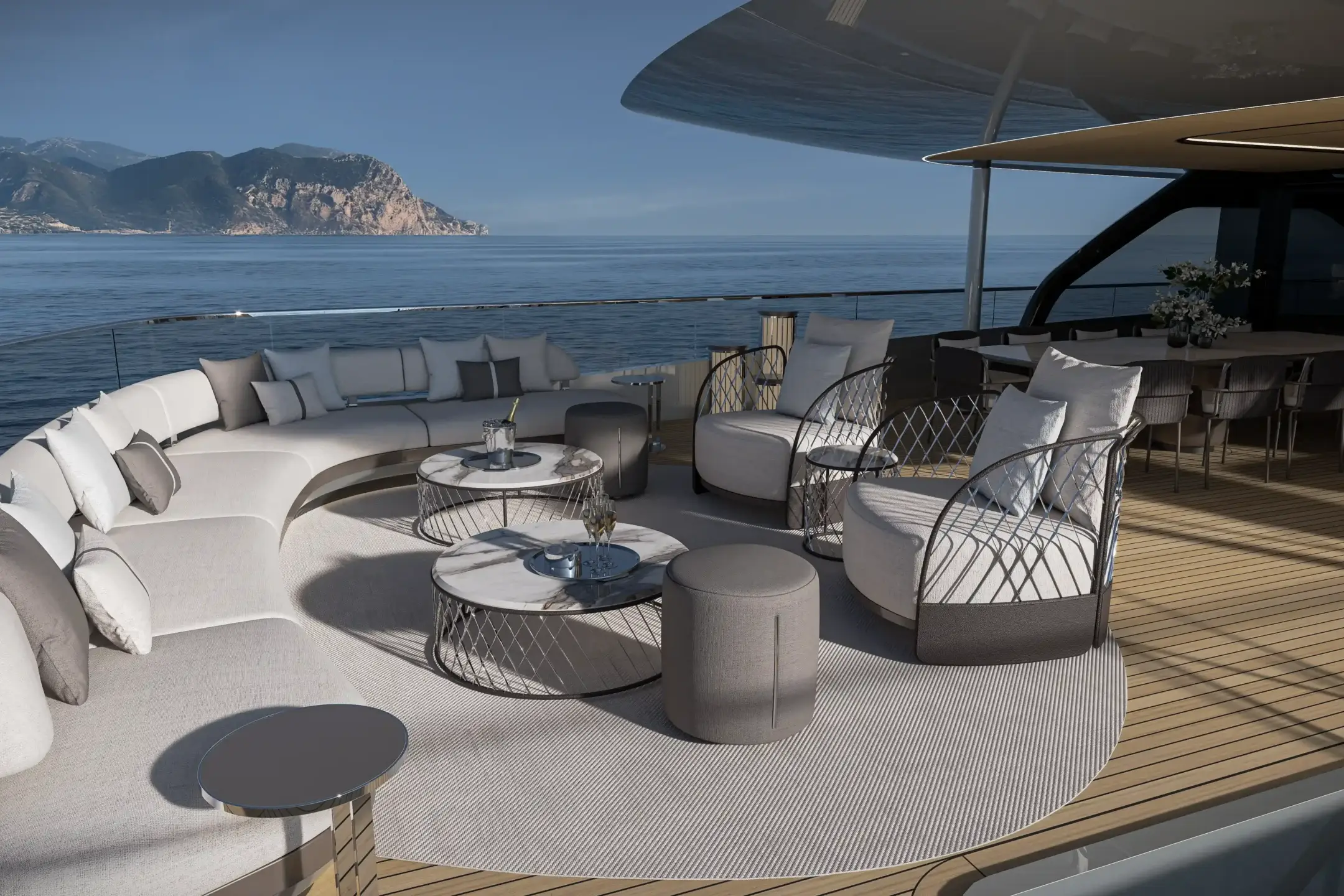 Baglietto Project 58 yacht animation